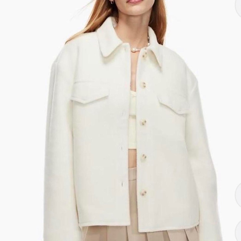 Aritzia Sunday Best Sky Shirt Jacket